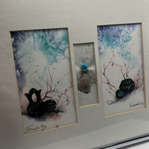 VTG Southwestern Boho Cleo Teissedre Art - Picture 4 of 6